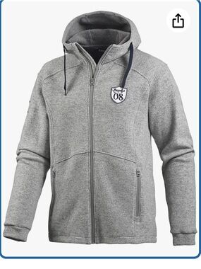 Bergans of Norway Grey Hooded wool blend Jacket with Chest Patch Size XXL